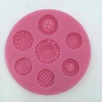 Vintage Retro Buttons Silicone Resin Mold
