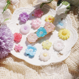 Mini Flower Cabochon Resin Silicone Moulds 3-count