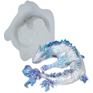 3D Water Sea Dragon Silicone Fondant Mold