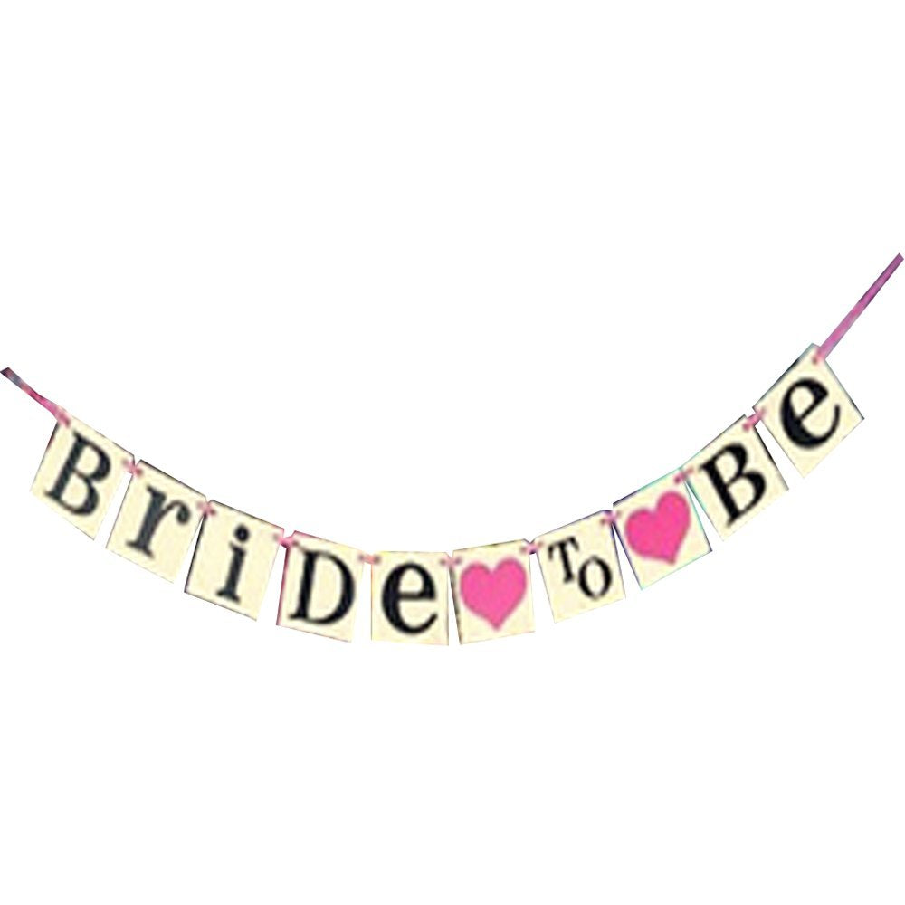 Bride to Be Bunting Banner for Hen Do Wedding Engagement Party 12.5x12.5cm