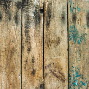 Rustic Distressed Wood Backdrop Photography Background #1776 Walnut With Aqua