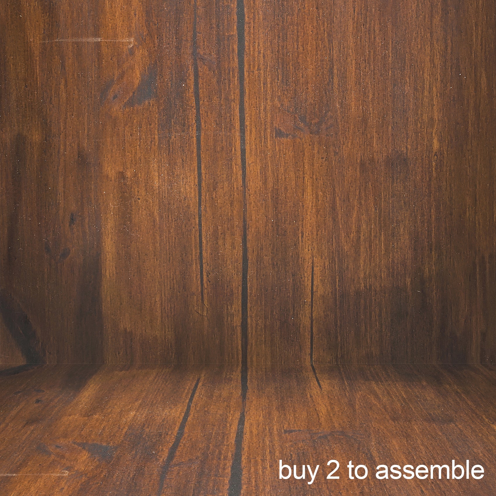 Rustic Distressed Wood Backdrop Photography Background #1779 Brown