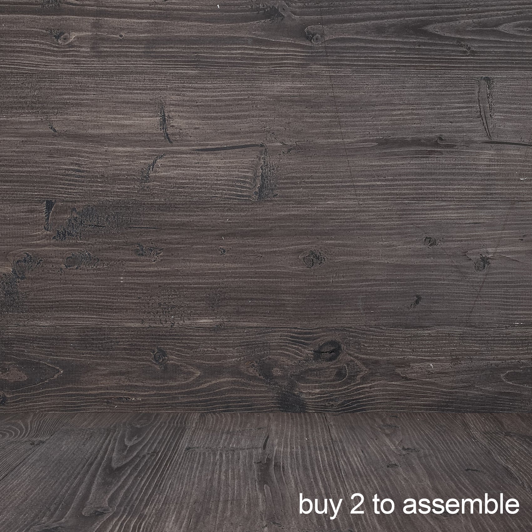 Rustic Distressed Wood Backdrop Photography Background #1780 Black