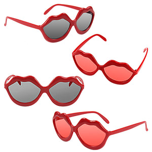 Luscious Lips Party Costume Sunglasses Fun Shades Black Frames