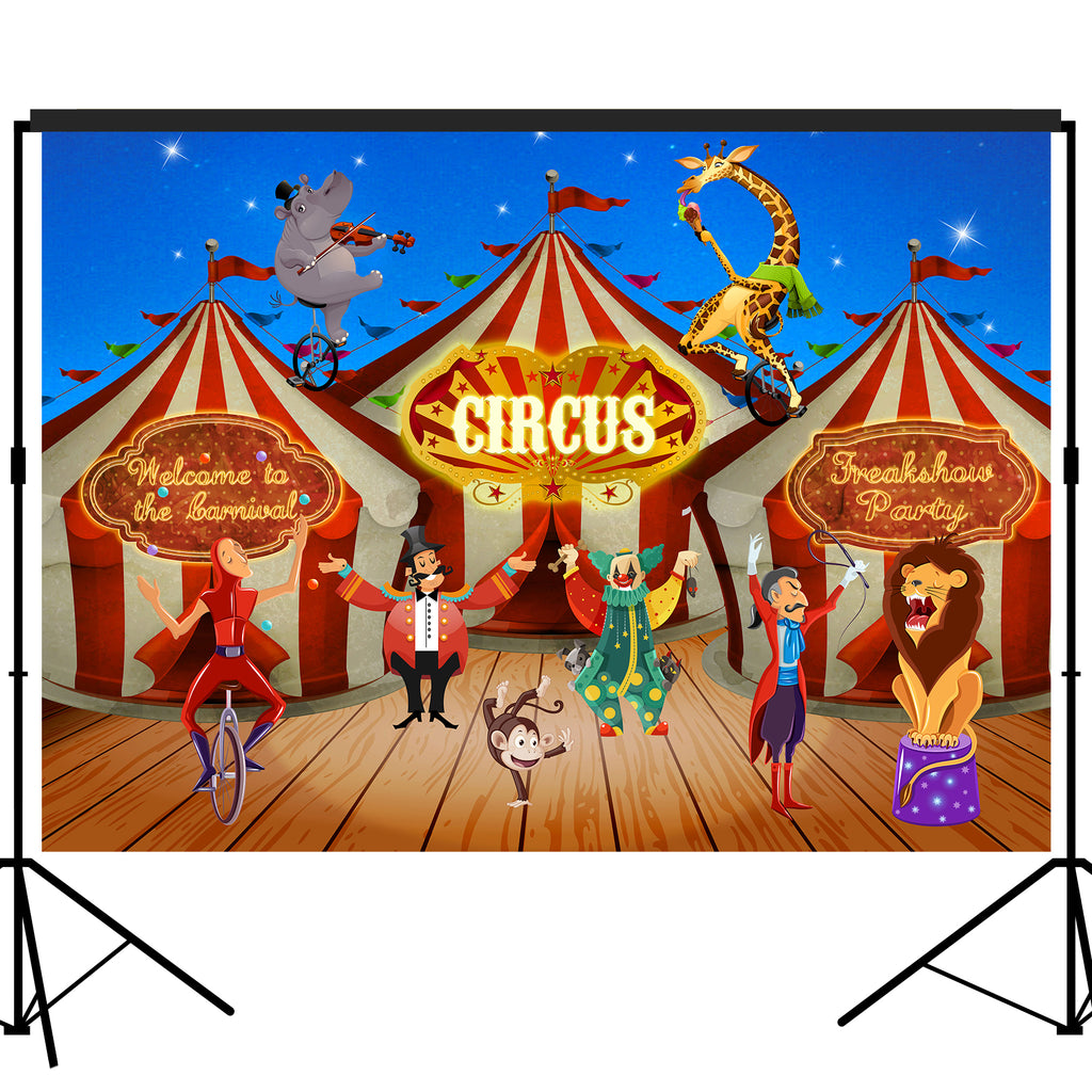 Carnival Circus Backdrop Scene Setters Photography Background 5x7feet