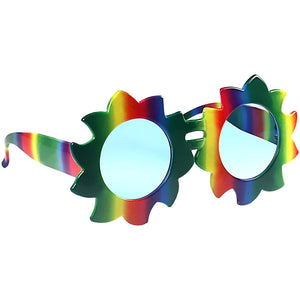 Rainbow Sun Hippies Party Costume Sunglasses Fun Shades