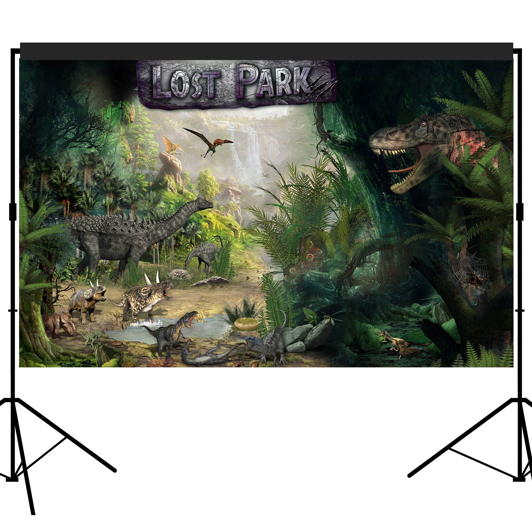 Dinosaur Party Backdrop Decoration Dessert Table Photography Background 8x5 feet