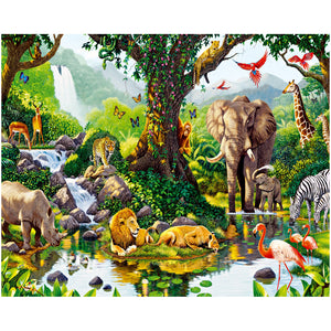 Tropical Rain Forest Jungle Adventure Backdrop Photography Studio Fabric Background 7x6feet #2192