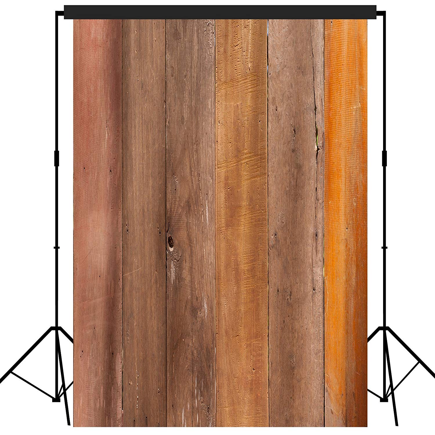 Rustic Distressed Wood Backdrop Photography Background #1753 Brown