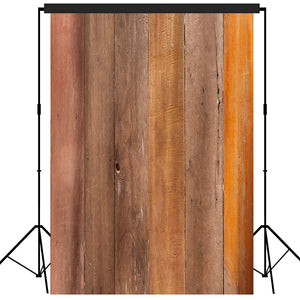Rustic Distressed Wood Backdrop Photography Background #1753 Brown