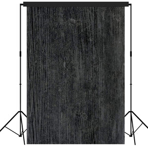 Rustic Distressed Wood Backdrop Photography Background #1785 Black