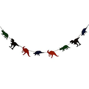 Dinosaur Fabric Garland Banner for Birthday Baby Shower Party Decoration
