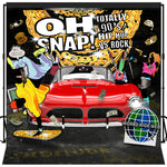 90s Hip Hop vs Rock Party Backdrop Decoration Dessert Table Photography Background 8x8 feet