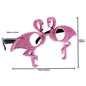 Luau Bling Hot Pink Flamingo Party Costume Sunglasses Fun Shades