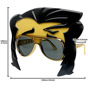 80s Rock Star Party Costume Sunglasses and Quif Fun Shades