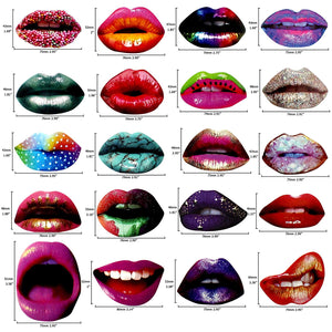 Lush Lips Realistic Photo Booth Props 20 Count