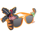 Aloha Luau Party Costume Sunglasses Fun Shades Orange­