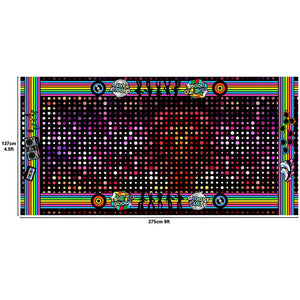 Disco Party Tablecloth Scene Setters 108x54inch