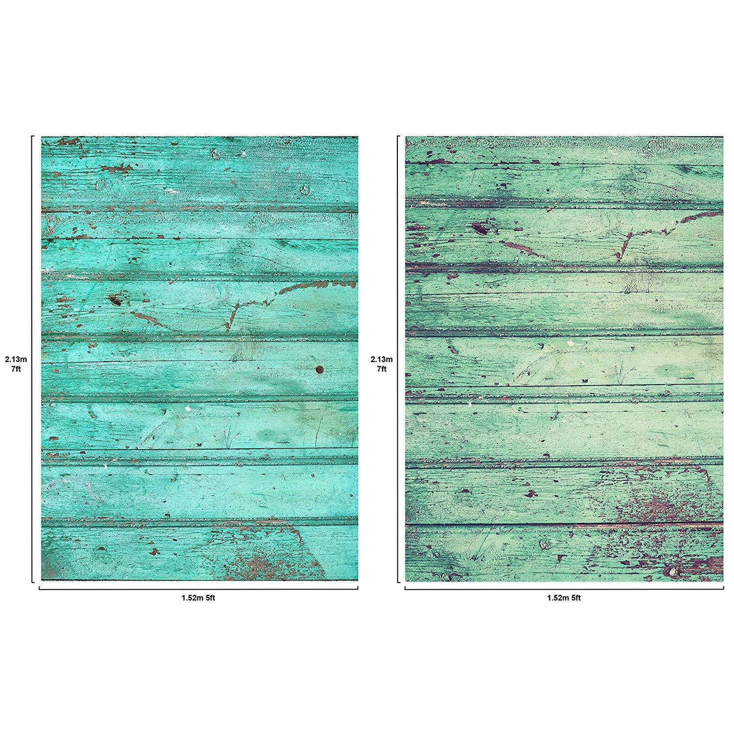 Rustic Distressed Wood Backdrop Photography Background #1793 1794 2-pack