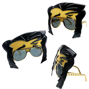 80s Rock Star Party Costume Sunglasses and Quif Fun Shades