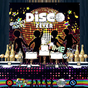 Disco Party Tablecloth Scene Setters 108x54inch