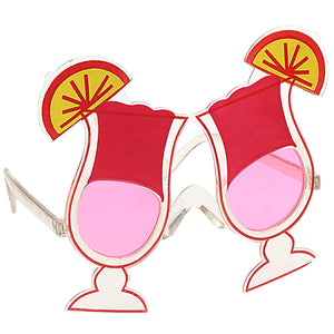 Soda Cocktail Drinks Party Costume Sunglasses Fun Shade