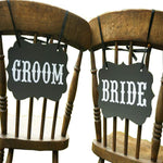 Bride Groom Bunting Banner for Wedding Parties Black 17x27cm