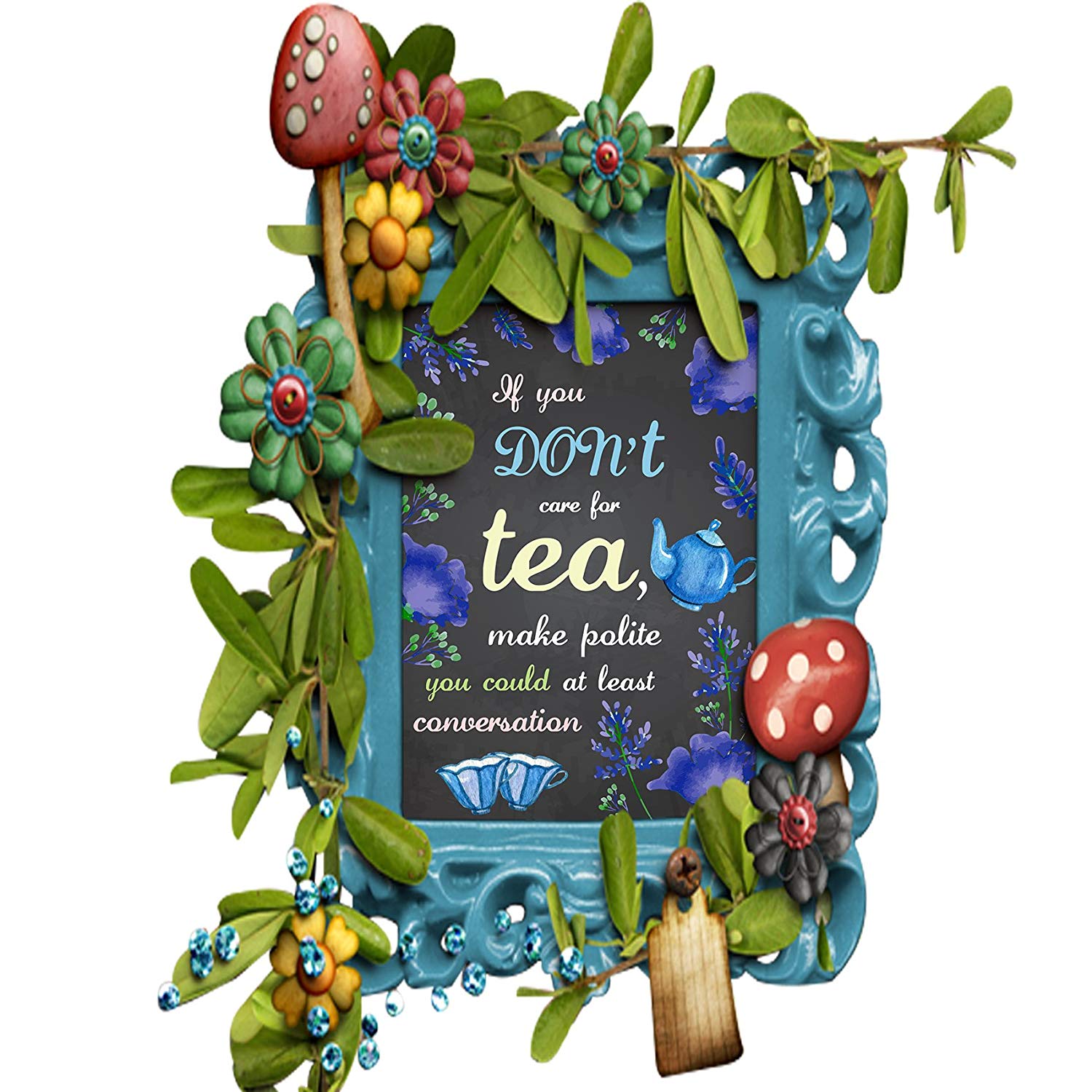 Wonderland Mad Tea Party Poster Photo Booth Props Sign A3 16x12inch