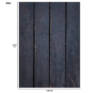 Rustic Distressed Wood Backdrop Photography Background #1787 Black