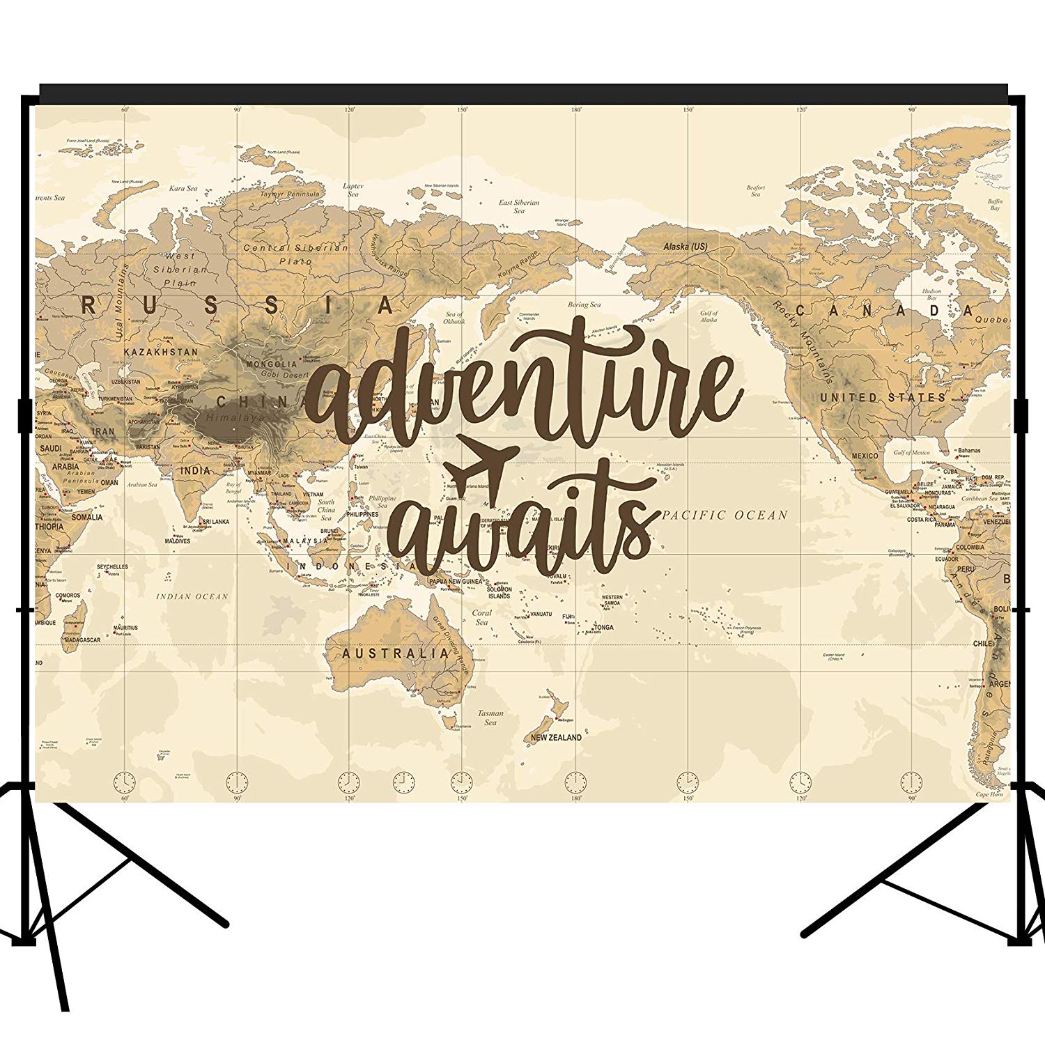 Adventure Awaits Backdrop Dessert Table Decoration Photography Background 7x5 feet