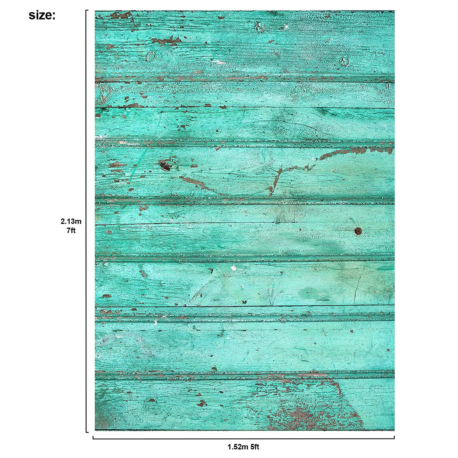 Rustic Distressed Wood Backdrop Photography Background #1794 Emerald