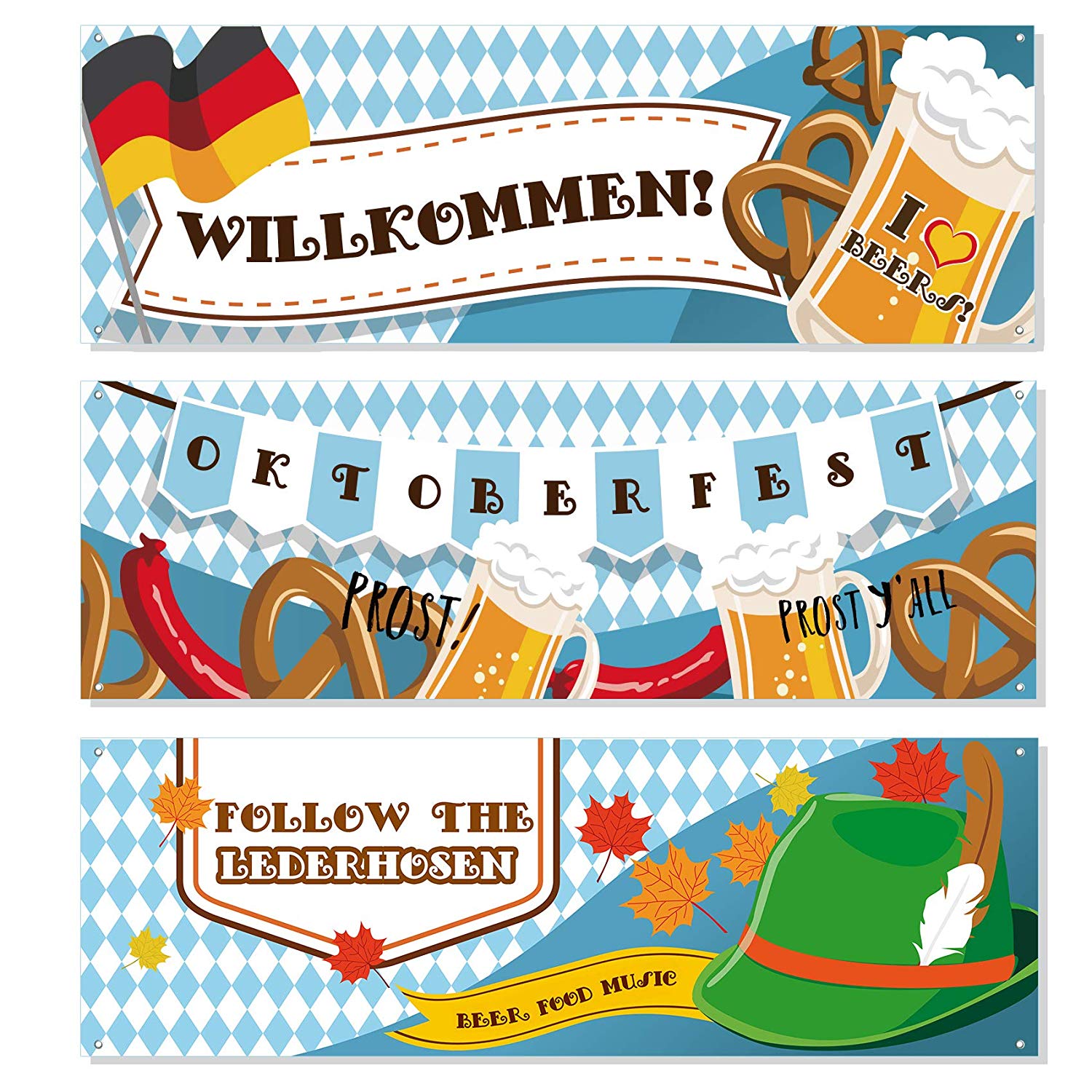 Oktoberfest Sign Party Banner 3-Count