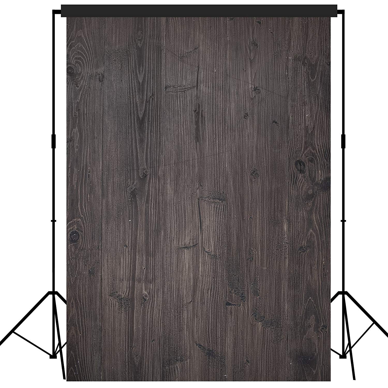 Rustic Distressed Wood Backdrop Photography Background #1780 Black