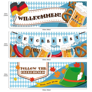 Oktoberfest Sign Party Banner 3-Count